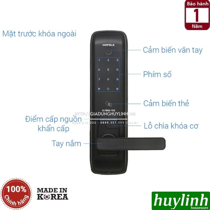 Khoá cửa điện tử Hafele EL7800-TCS - 912.05.763 3