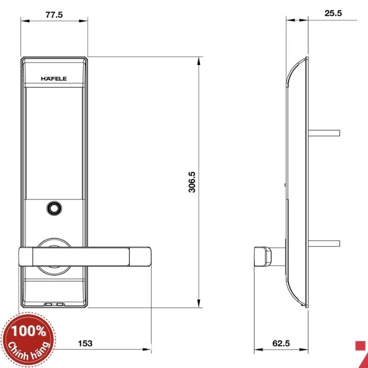 Khoá cửa điện tử Hafele EL7900 (DL7900) – 912.05.641 2