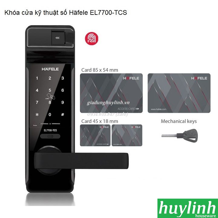 Khóa cửa điện tử Hafele EL7700 5