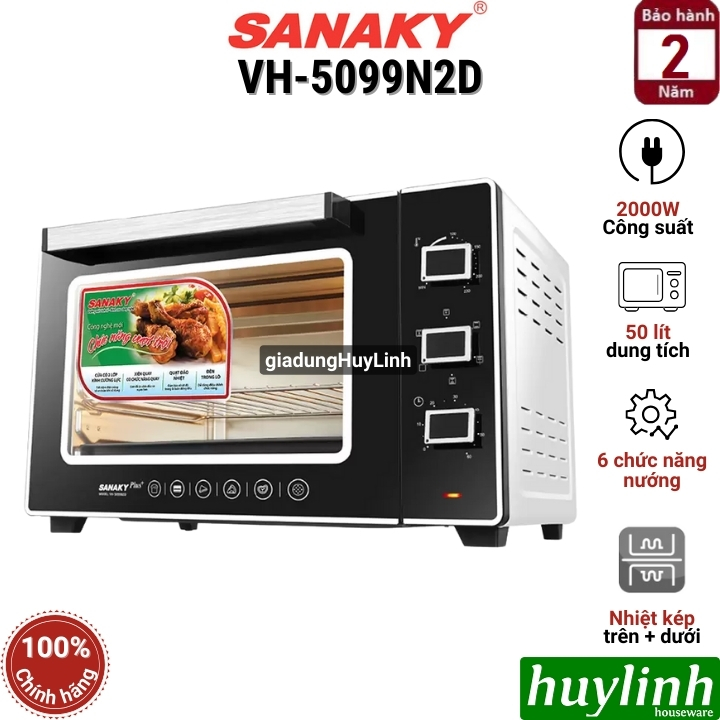 Lò nướng điện đối lưu Sanaky Vh-5099S2D/ VH-5099N2D