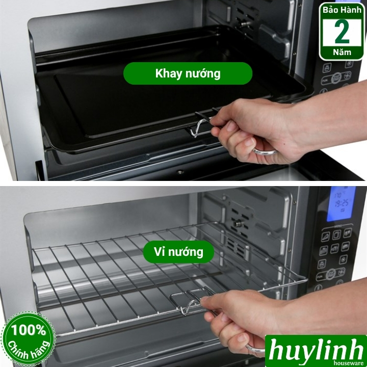 Lò nướng điện tử đối lưu Sanaky VH-5088S2D/N2D 6