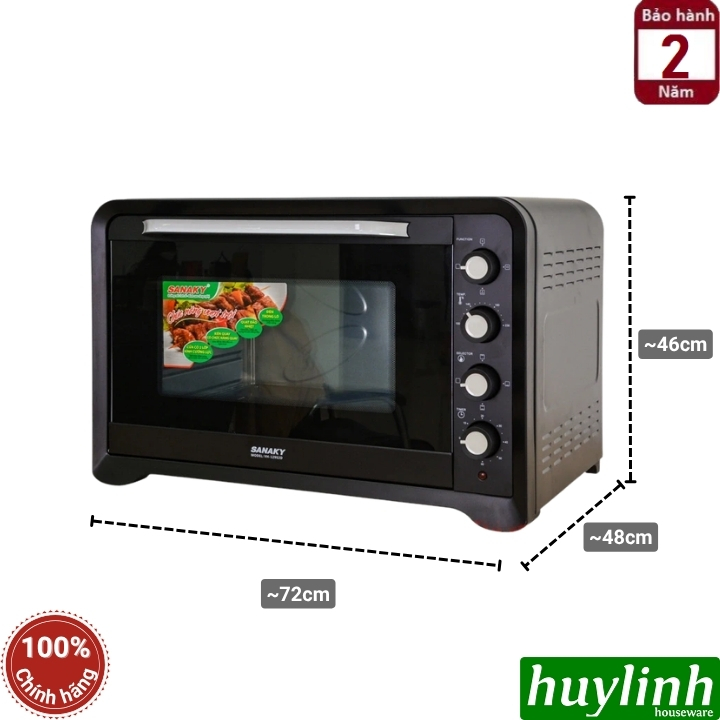 Lò nướng điện đối lưu Sanaky VH-129S2D - VH-129N2D - 120 lít 3