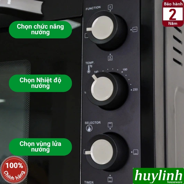 Lò nướng điện đối lưu Sanaky VH-129S2D - VH-129N2D - 120 lít 4