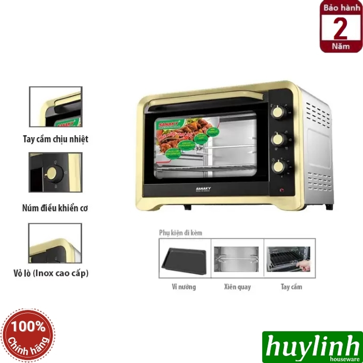 Lò nướng điện đối lưu Sanaky VH-509S2D – VH-509N2D 3