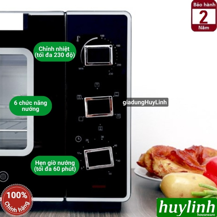 Lò nướng đối lưu Sanaky VH-3599S2D - 35 lít - 1600W - 6 chức năng 3