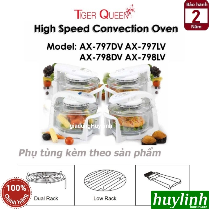 Lò nướng điện tử thủy tinh hiệu Tiger Queen AX-798DV 3