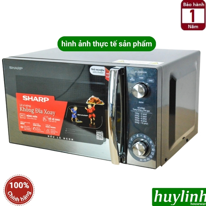 Lò vi sóng cơ 20 lít Sharp R-2046FB-BK - 800W - 3 mức công suất 4