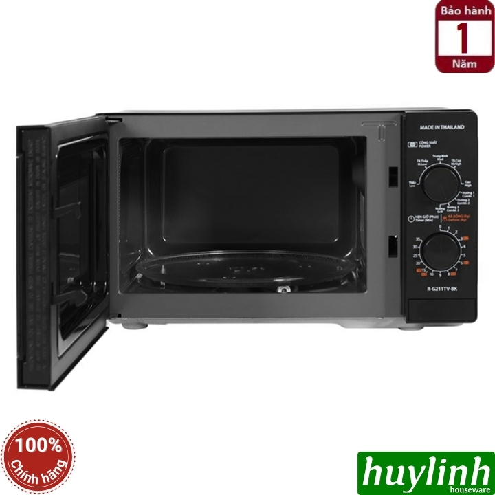 Lò vi sóng cơ có nướng 21 lít Sharp R-G211TV-BK/SL - Sản xuất Thái Lan 4