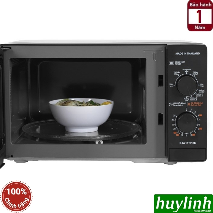 Lò vi sóng cơ có nướng 21 lít Sharp R-G211TV-BK/SL - Sản xuất Thái Lan 5
