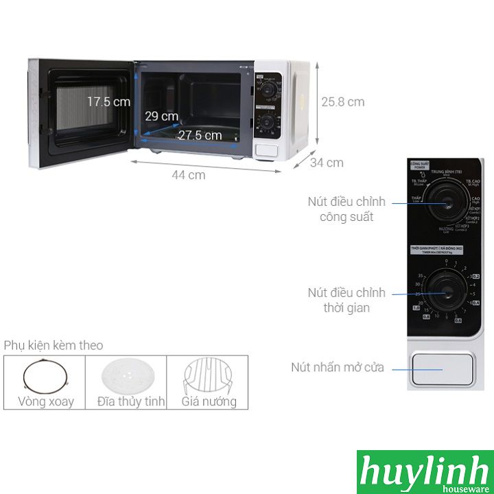 Lò vi sóng Toshiba ER-SGM20(S)VN 2
