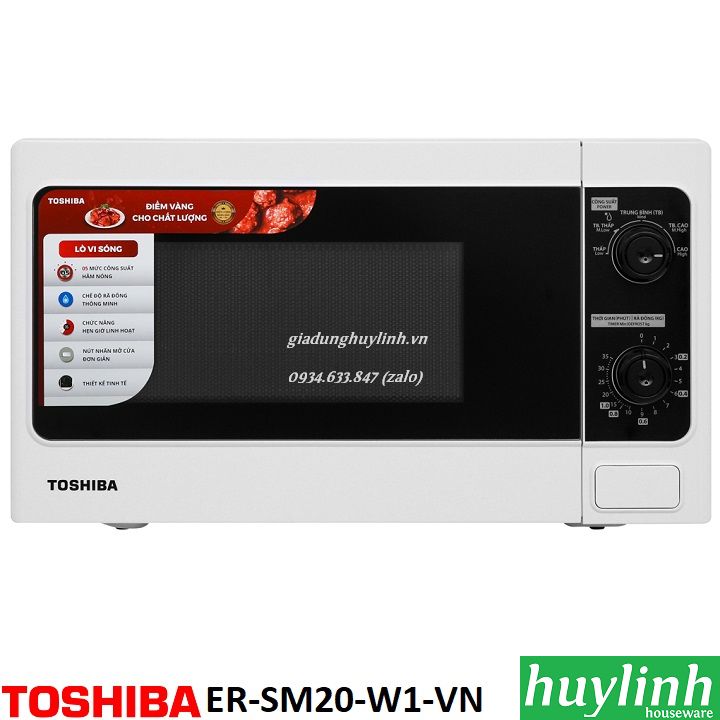 Lò vi sóng Toshiba ER-SM20-W1-VN - 20 lít