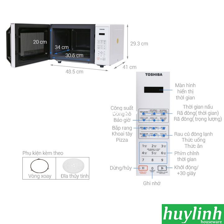Lò vi sóng Toshiba ER-SS23(W)VN - 23 lít 2