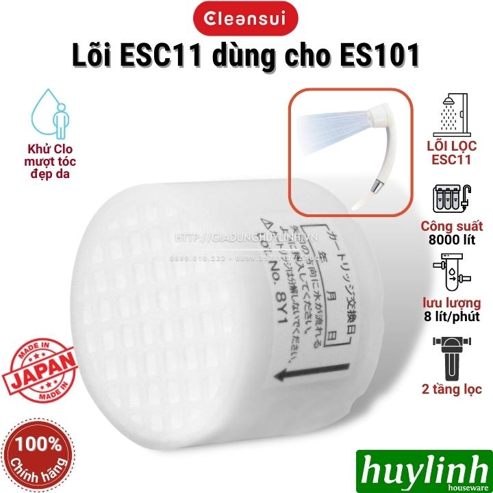 Lõi lọc Cleansui ESC11 dùng cho thiết bị lọc vòi sen tắm ES101 - Made in Japan
