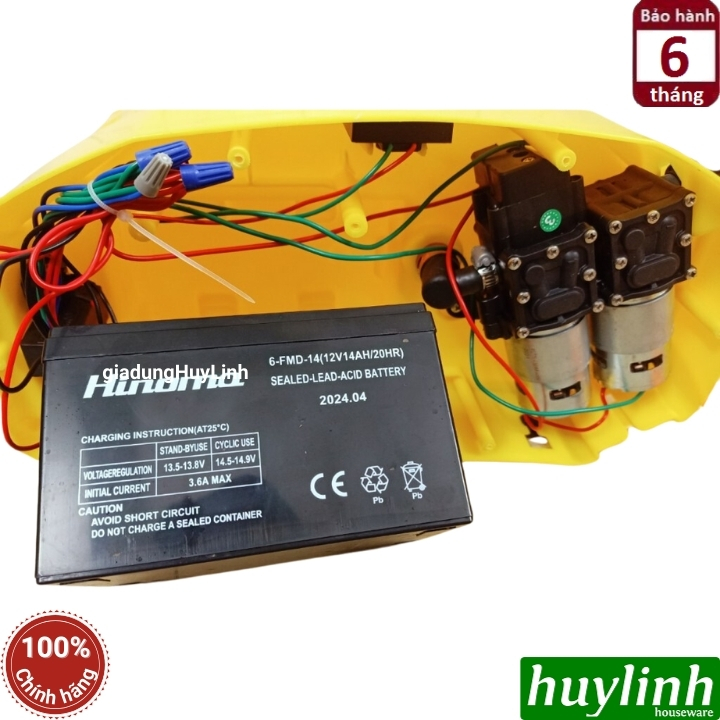 Bình xịt điện phun thuốc trừ sâu Hinoma 20 lít - 2 bơm