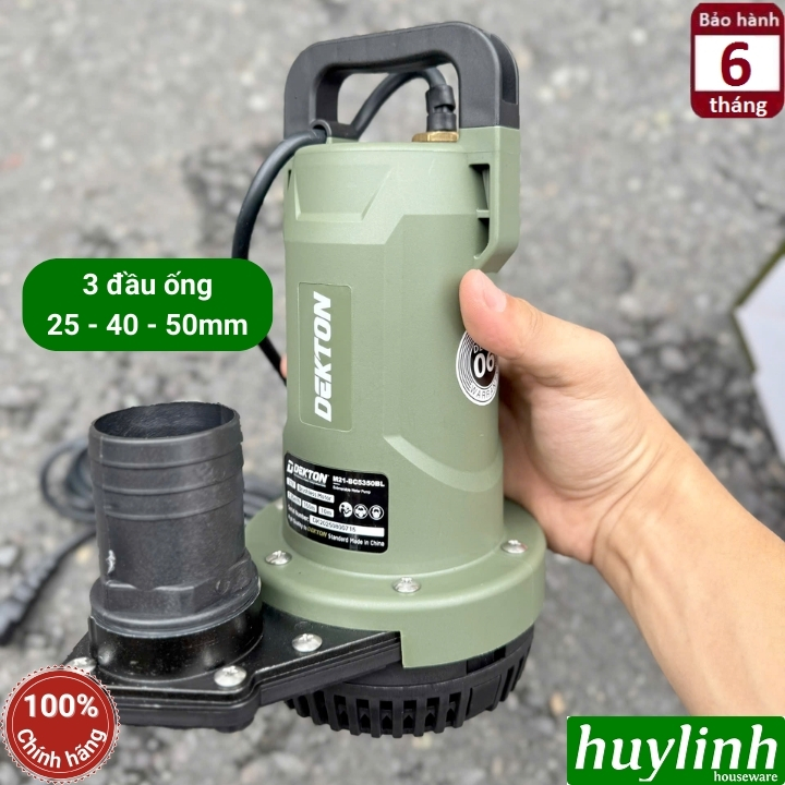 Máy bơm chìm dùng pin 21V Dekton M21-BC5350BL 2
