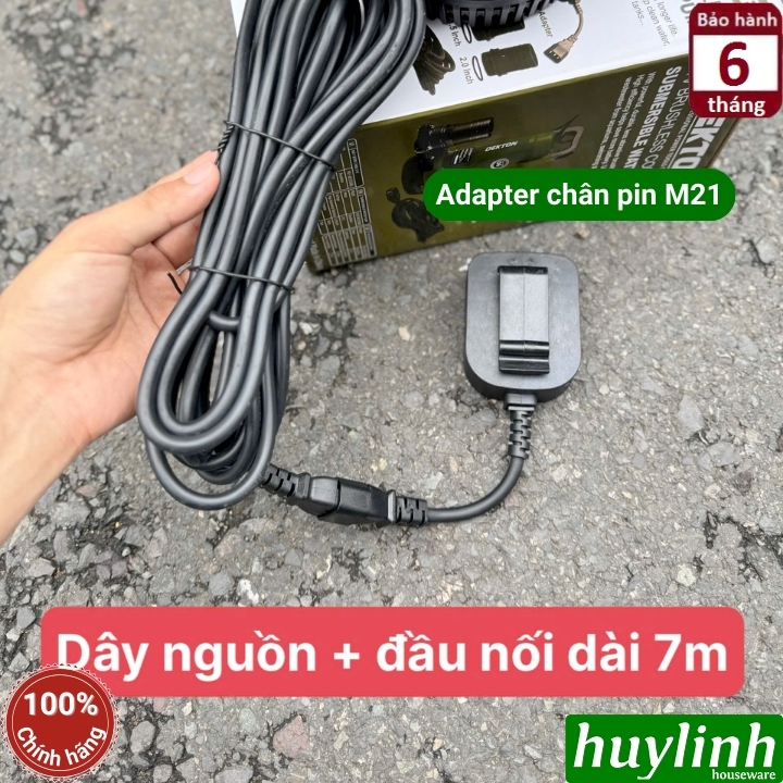 Máy bơm chìm dùng pin 21V Dekton M21-BC5350BL 6