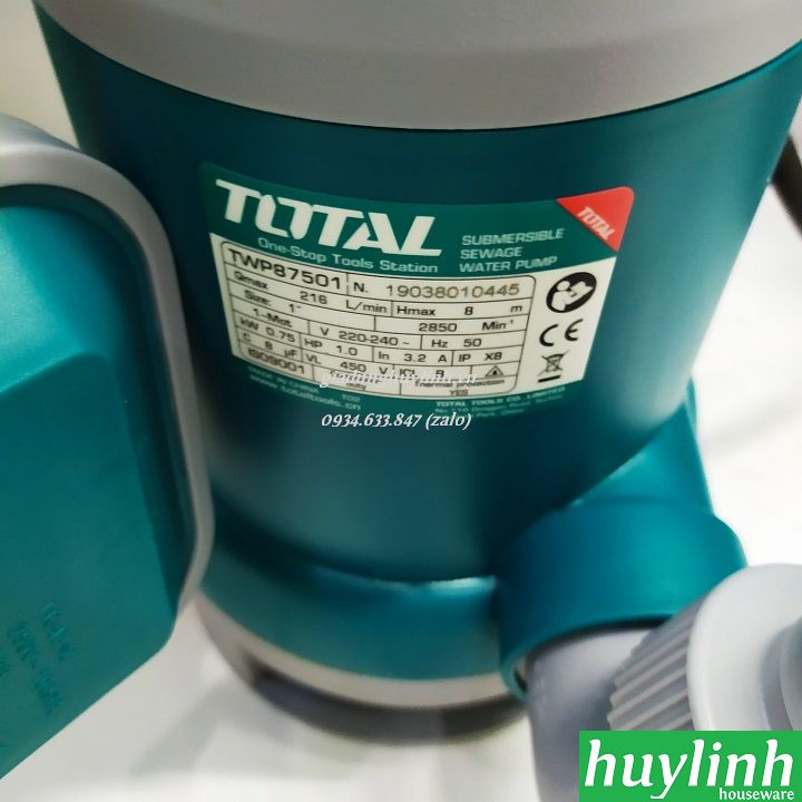 Máy bơm chìm Total TWP87501 - 750W 3