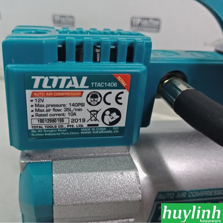 Máy bơm lốp ô tô Total TTAC1406 - 12V 2