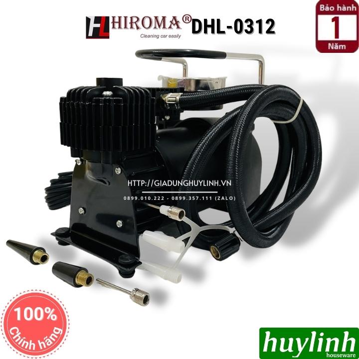 Máy bơm lốp mini ô tô Hiroma DHL-0312 - 12V 3