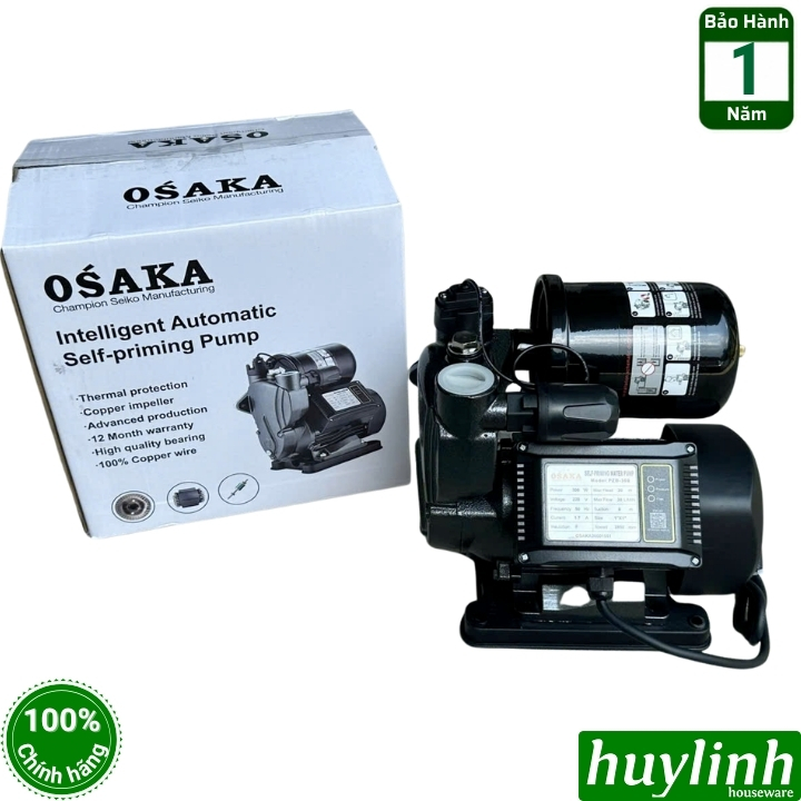 Máy bơm nước tăng áp tự động Osaka PZB-150 - PZB-200 - PZB-300 (150W - 200W - 300W) 9