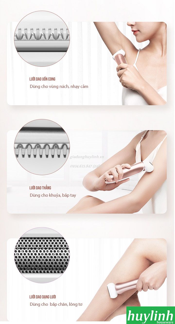 Máy làm sạch lông cho nữ Flyco FS5502 4