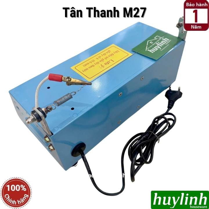 Máy cắt nhãn - dây vải - sợi nylon - logo áo quần Tân Thanh M27 5