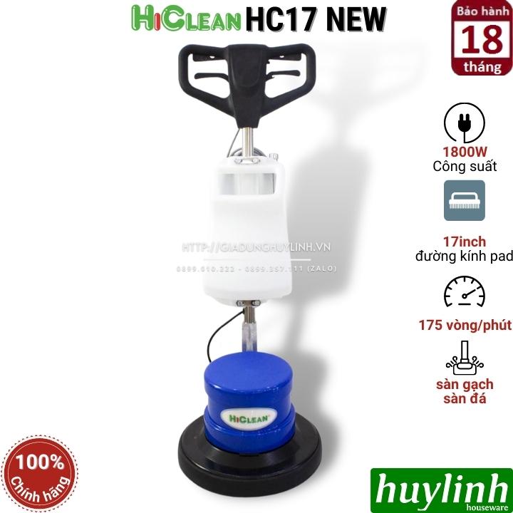 Máy chà sàn tạ đánh bóng công nghiệp Hiclean HC17 New