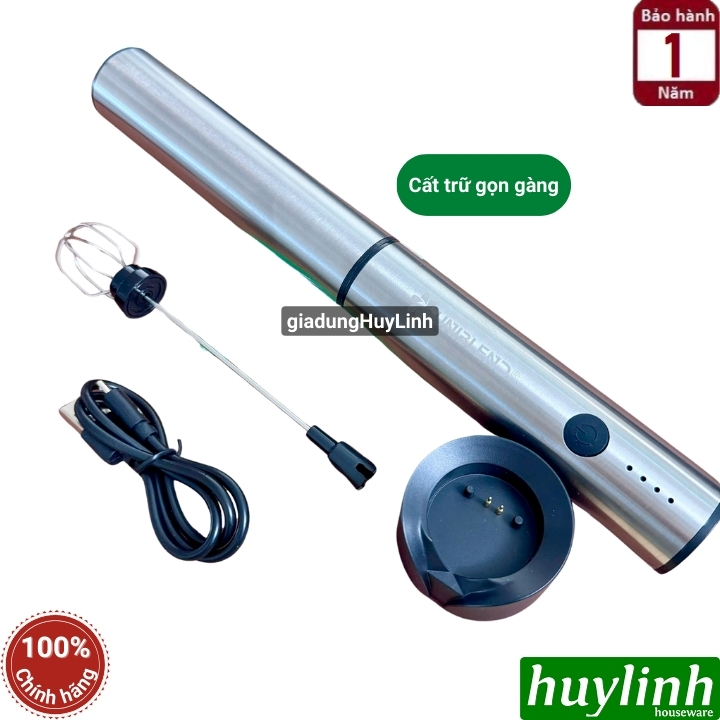 Máy đánh tạo bọt cà phê dùng pin Uniblend DC-201 - 2 đầu đánh bọt và đánh trứng 2