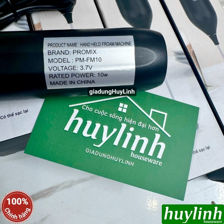 Máy đánh tạo bọt cà phê dùng pin Promix PM-FM10 - 10W 7