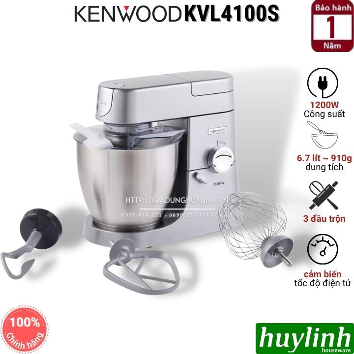 Máy đánh trộn bột đa năng Kenwood Chef XL KVL4100S - 6.7 lít