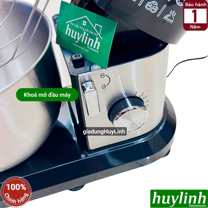 Máy đánh trứng trộn bột Tiross TS5401 - 6 lít - 1300W 6