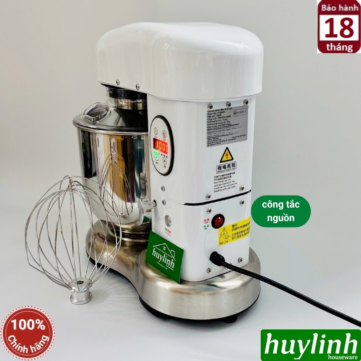 Máy đánh kem - trứng - trộn bột Yubann YB-HJA360 - 7 lít - Kèm 2 đầu đánh 6