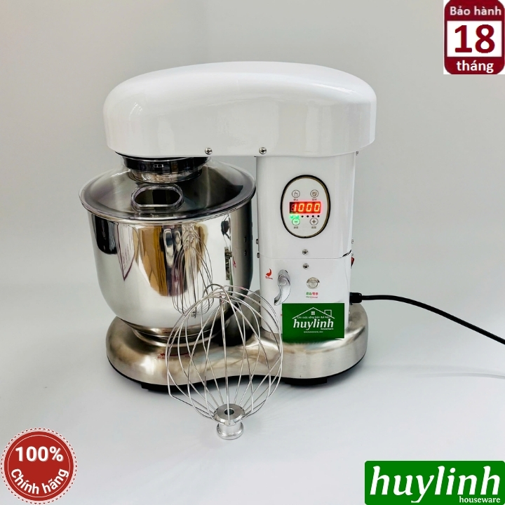 Máy đánh kem - trứng - trộn bột Yubann YB-HJA360 - 7 lít - Kèm 2 đầu đánh 7
