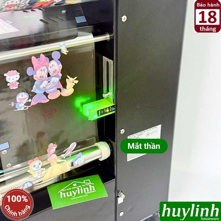 Máy dập nắp cốc khổng lồ tự động Yubann YB-120A - máy ép miệng ly 1 lít 7