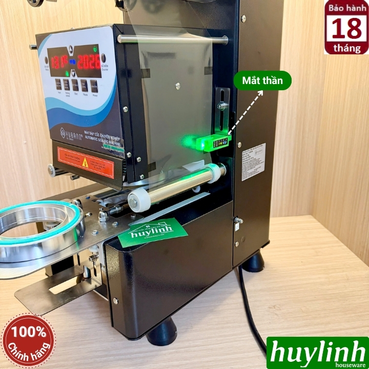Máy dập nắp cốc tự động Yubann YB-88A - Máy ép miệng ly 700ml 4