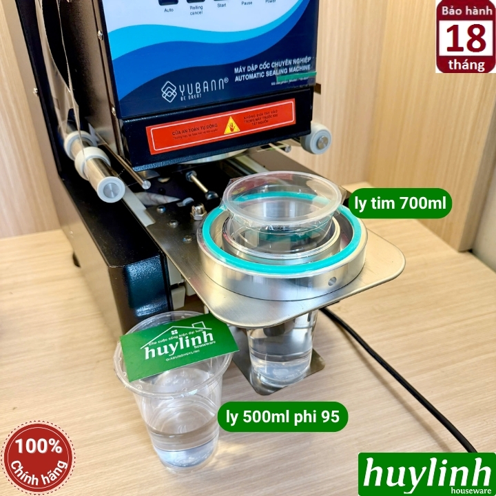 Máy dập nắp cốc tự động Yubann YB-88A - Máy ép miệng ly 700ml 7