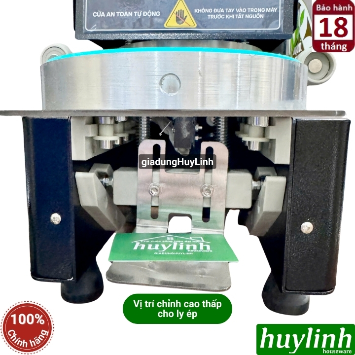 Máy dập nắp cốc tự động Unibar UBS-810 - Máy ép miệng ly 1000ml 6