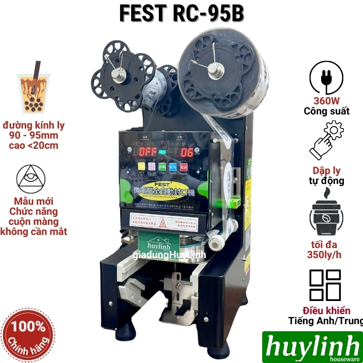 Máy dập nắp cốc tự động FEST RC-95B