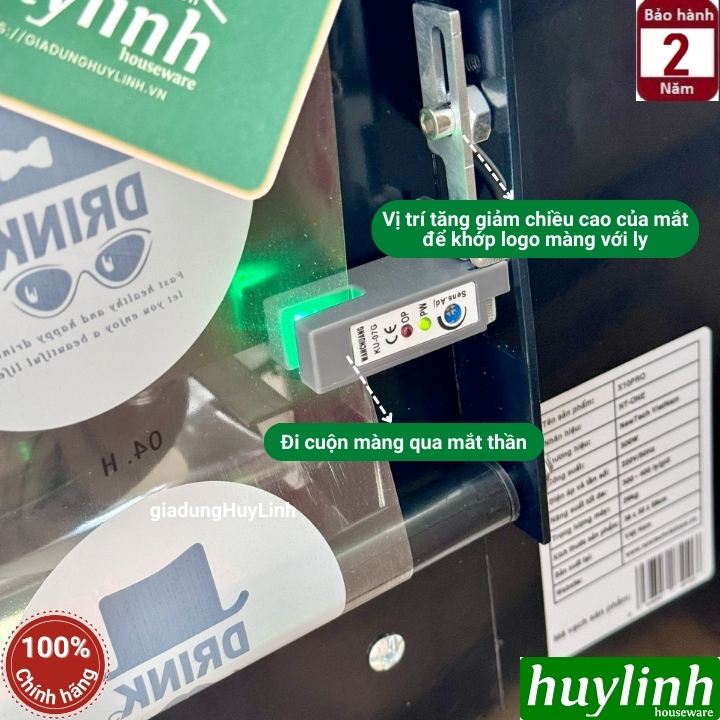 Máy ép miệng ly tự động NT-One X10 PRO (Newtech) - Máy dập ly nước mía 1000ml 7