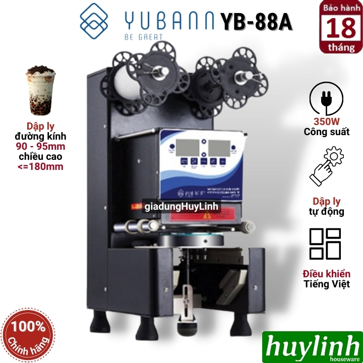 Máy ép miệng ly Yubann YB-88A