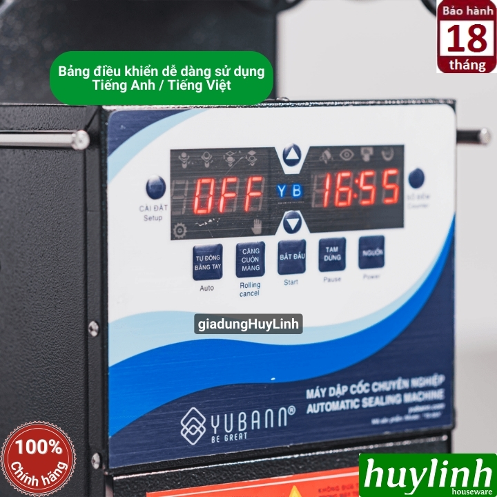 Máy ép miệng ly Yubann YB-88A 2