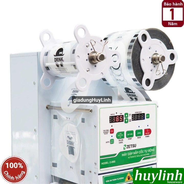 Máy dập nắp cốc tự động Zetsu Z-895 - ép miệng ly dưới 700ml 2