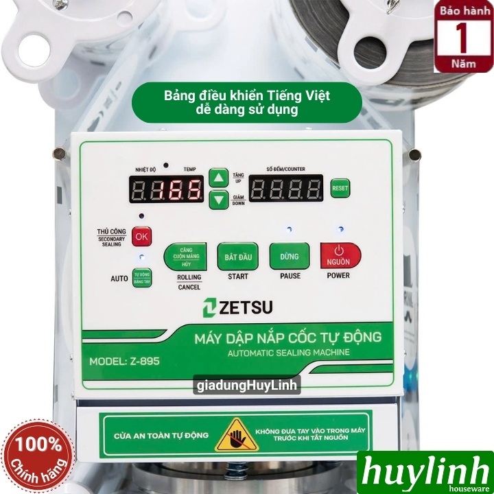 Máy dập nắp cốc tự động Zetsu Z-895 - ép miệng ly dưới 700ml 4