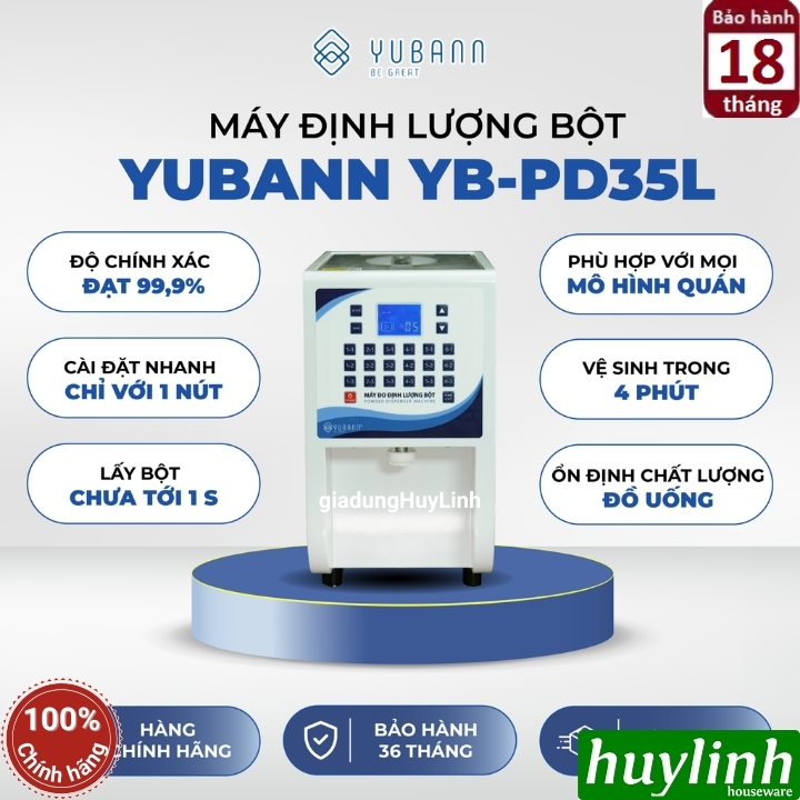 Máy đo định lượng bột Yubann YB-PD35L - 18 mức định lượng