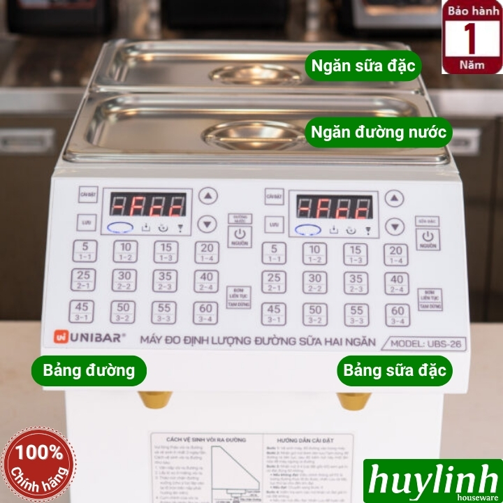 Máy đo định lượng đường sữa 2 ngăn Unibar UBS-26 3