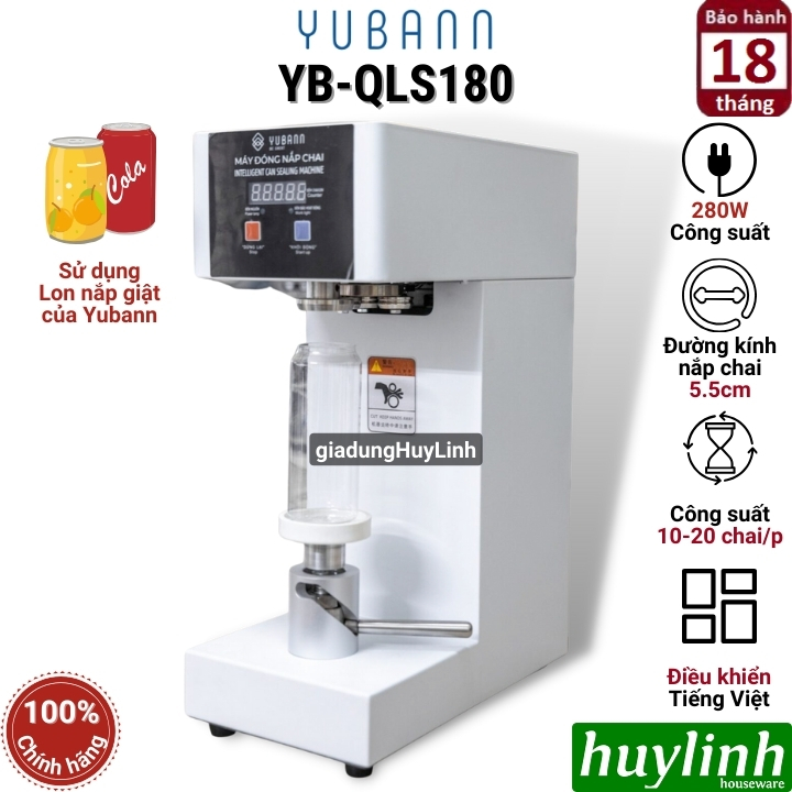 Máy đóng nắp chai Yubann YB-QLS180