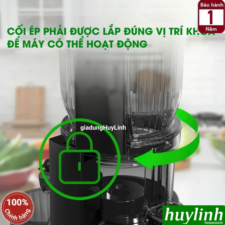 Máy ép chậm Bennix BN-09SJ - 250W - 2 lưới ép - họng lớn 103mm 4