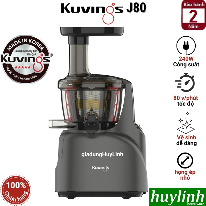 Máy ép trái cây chậm Kuvings J80 - Sản xuất tại Hàn Quốc