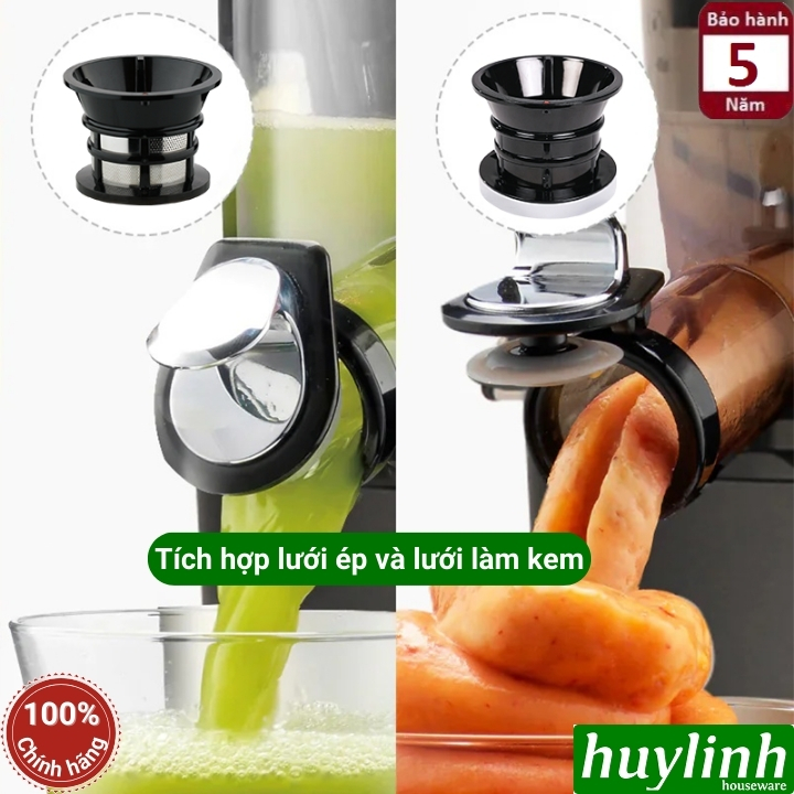 Máy ép trái cây chậm Kuvings KHS-860SB - dòng rảnh tay - họng ép 14.3cm - Made in Hàn Quốc 8