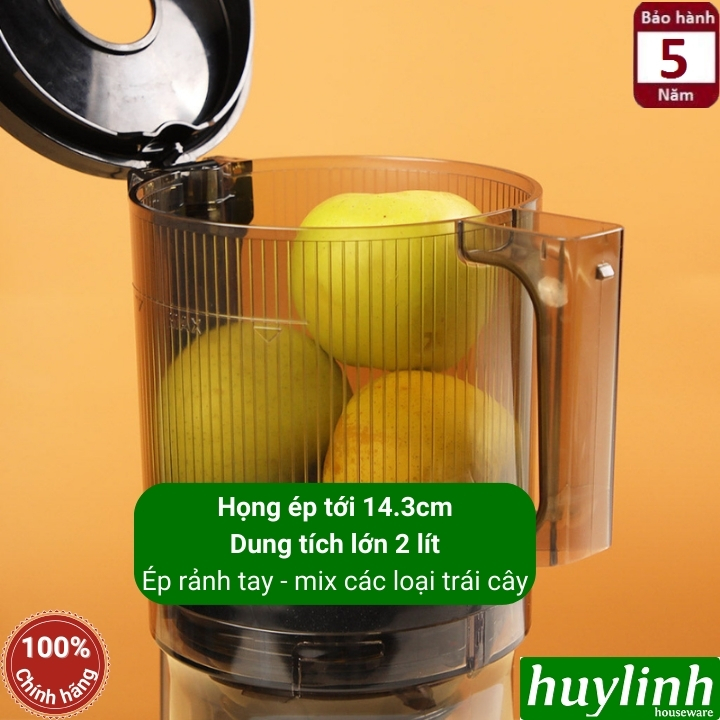 Máy ép trái cây chậm Kuvings KHS-860SB - dòng rảnh tay - họng ép 14.3cm - Made in Hàn Quốc 9